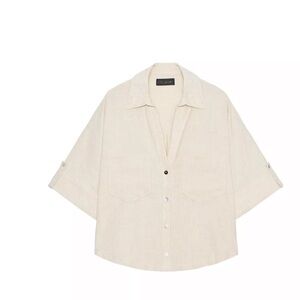 Zara Short Linen Shirt